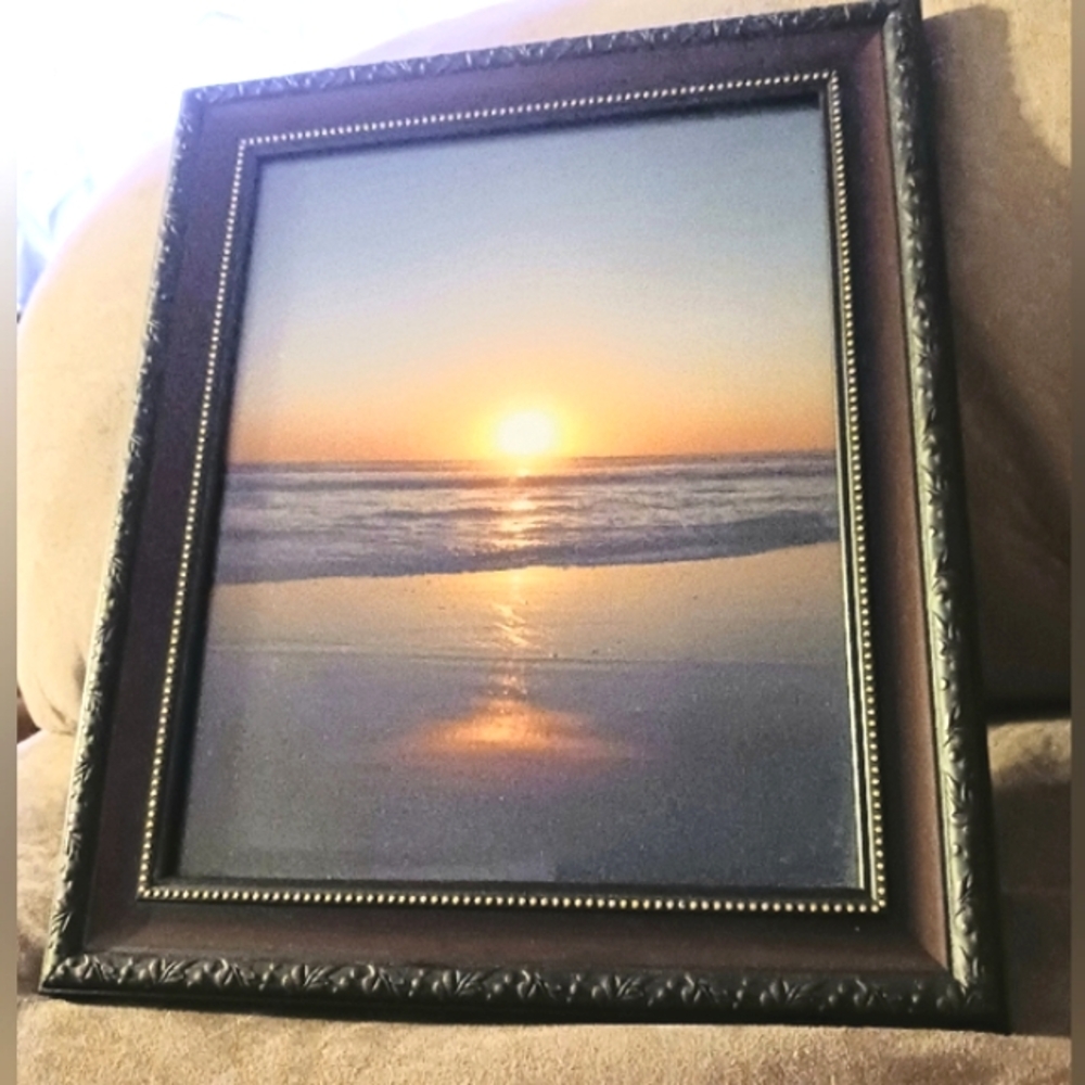 10x12 Wood and Glass Framed Sunrise/Sunset